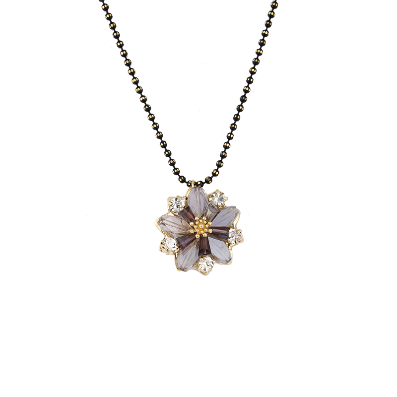 Blumen-Charm-Halskette, mehrfarbig, 2,0–2,7 $