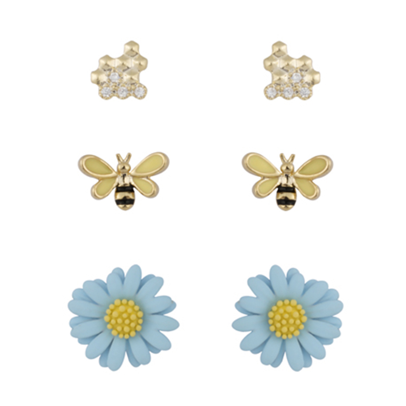 Mehrteiliges Set Bienen- und Blumenohrringe2,07–2,5 $