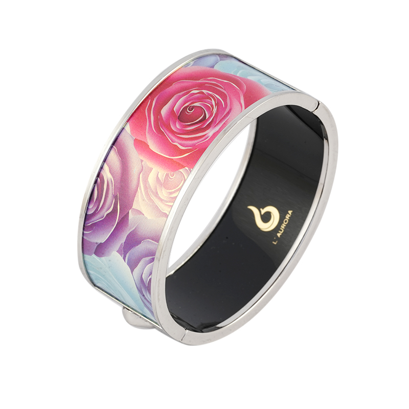 Armreif mit Blumenmuster, 26 mm, PET006