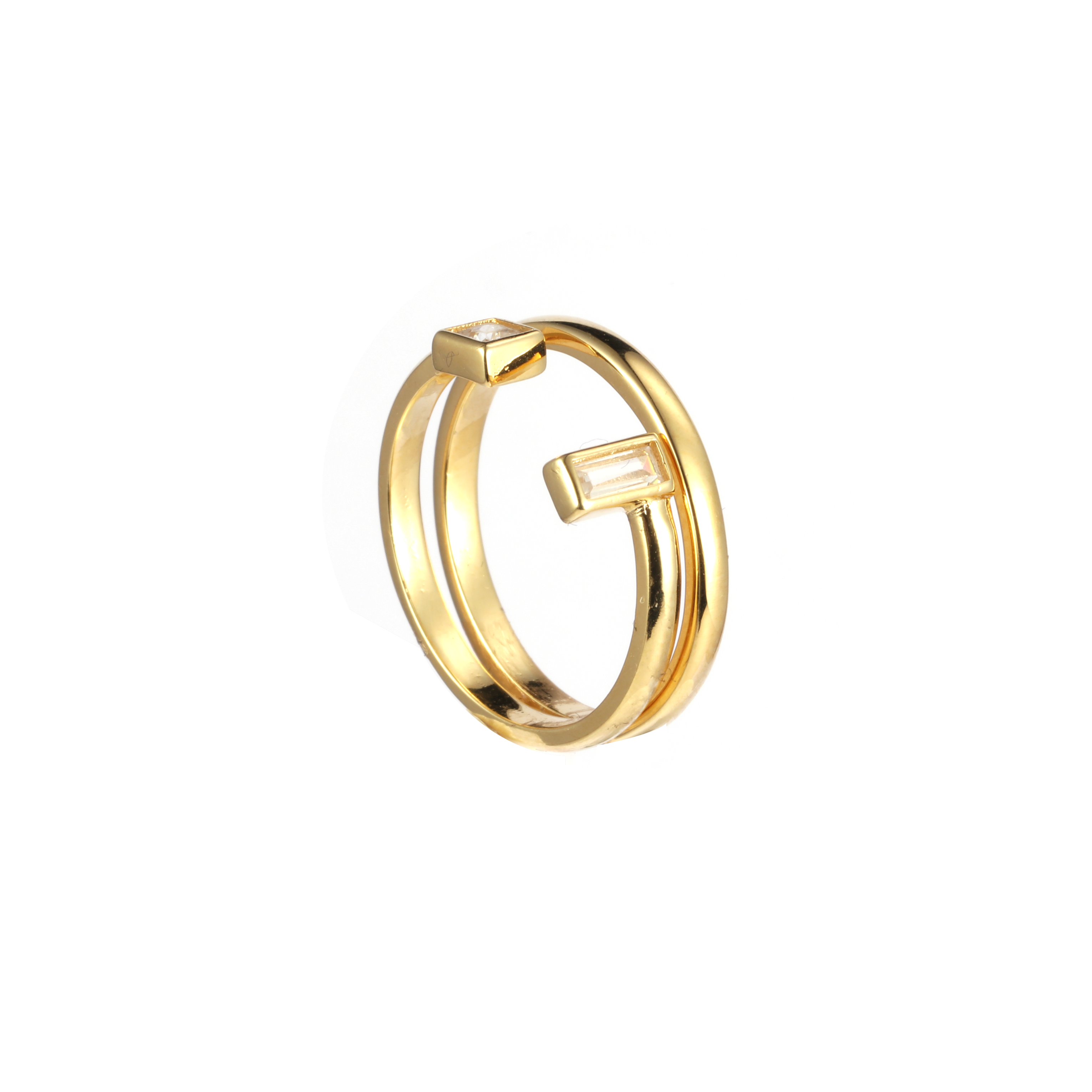 Ringset im modischen Stil