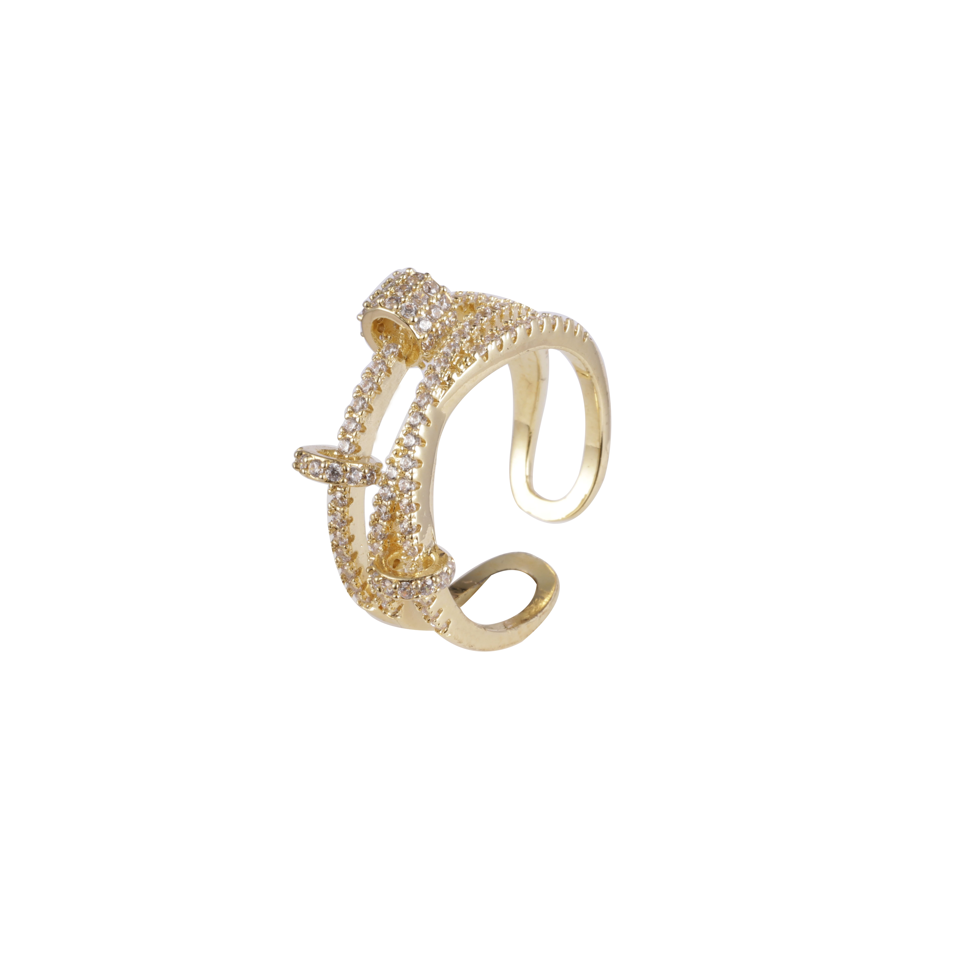 Vollständiger kubischer Zirkonring