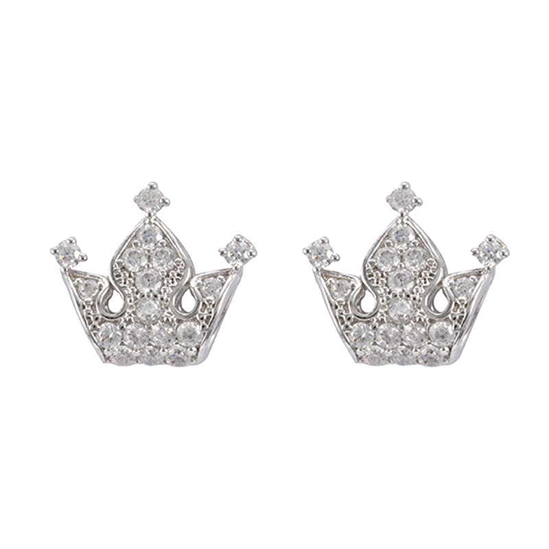 Kronen-Cubic-Zirkonia-Ohrringe