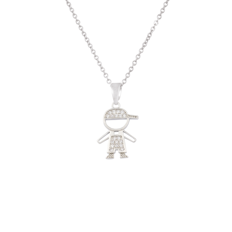 Cap Boy Charm-Halskette
