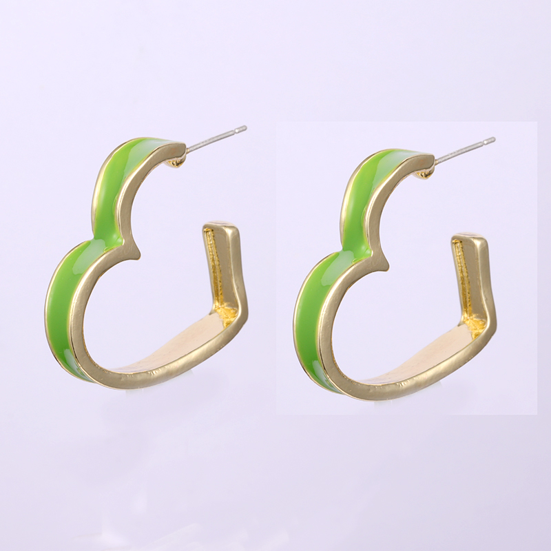 Grüne Liebes-Epoxidharz-Ohrringe 0,8–1,3 $