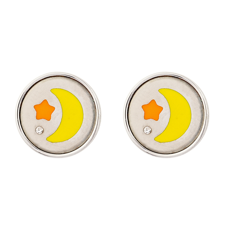 DIY Mond- und Stern-Ohrstecker auf Lager E0049-1